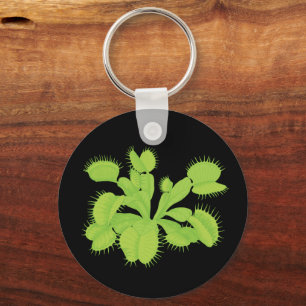 Venus Flytrap Botanical Art Keychain