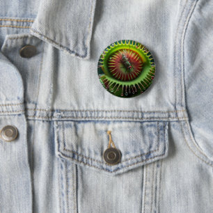 Venus Flytrap Floral Fun Bold Whimsical 2 Inch Round Button