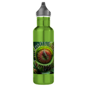Venus Flytrap Floral Green and Red 710 Ml Water Bottle