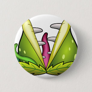 venus flytrap monster 2 inch round button