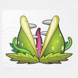 venus flytrap monster blanket
