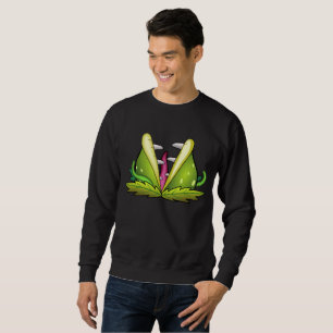 venus flytrap monster mens sweatshirt