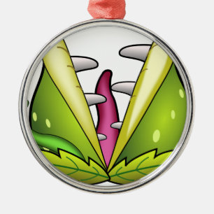 venus flytrap monster metal ornament