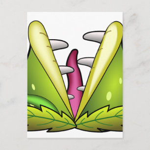 venus flytrap monster postcard