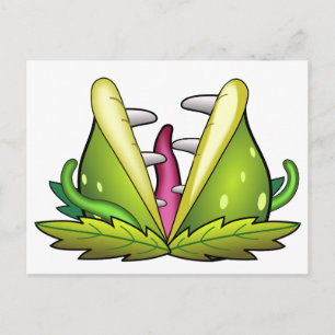 venus flytrap monster postcard