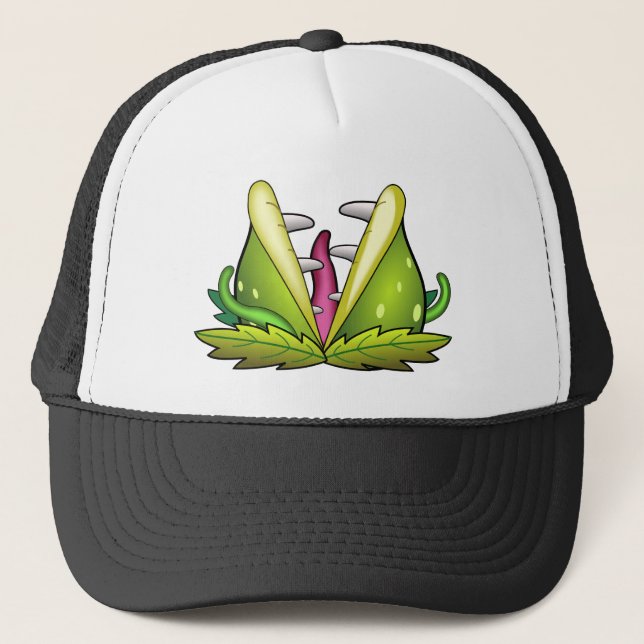 venus flytrap monster trucker hat (Front)