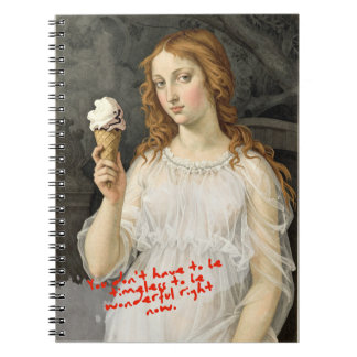 Venus + Icecream Sandro Botticelli Notebook