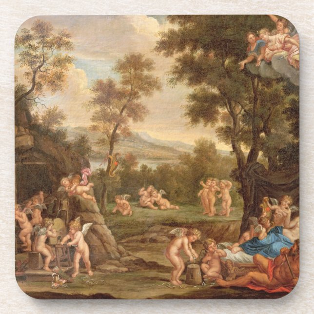 Venus in Vulcan's Forge, 18th century Coaster (Front)