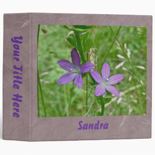 Venus Looking Glass Wildflower & Grasshopper Binder