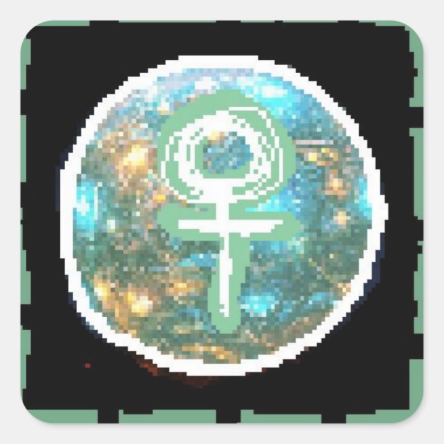 Venus Night Square Sticker (Front)