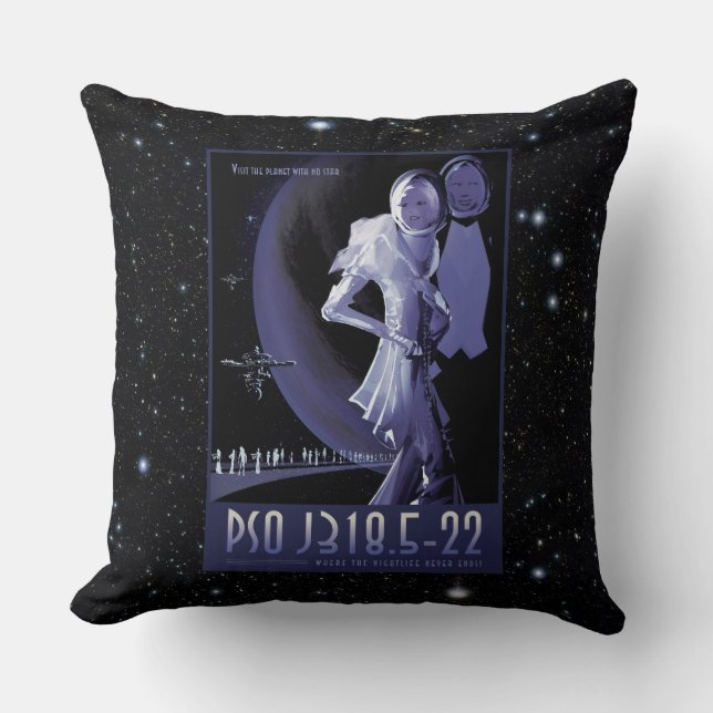 Venus Obsevatory for Mars transit space tourist Throw Pillow (Front)