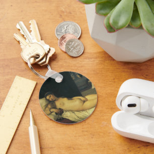 Venus of Urbino by Titian, Renaissance Art Keychain