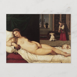 Venus of Urbino Titian 1538 Venice Postcard