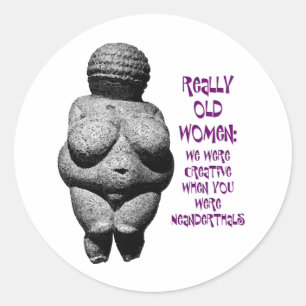 Venus of Willendorf Classic Round Sticker