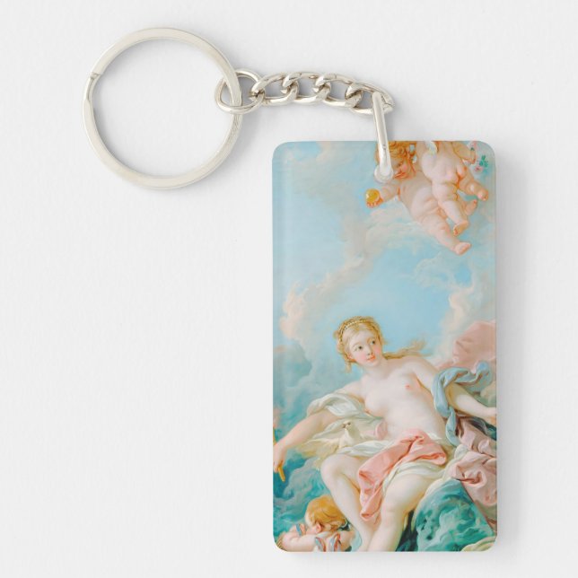 Venus on the Waves by François Boucher  Keychain (Front)