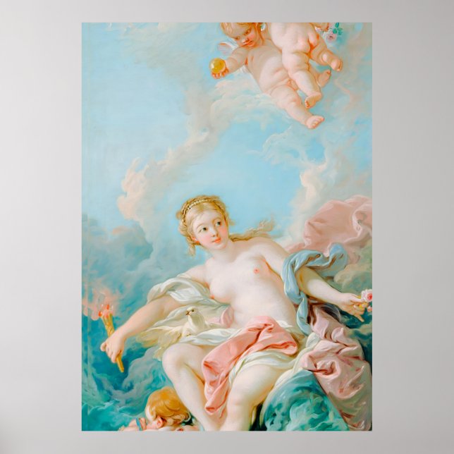Venus on the Waves by François Boucher  Poster (Front)