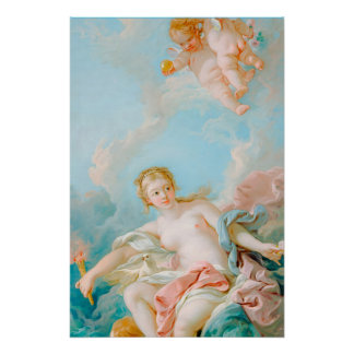 Venus on the Waves by François Boucher Poster