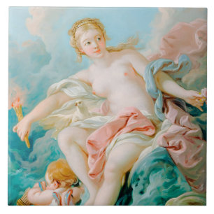 Venus on the Waves by François Boucher  Tile