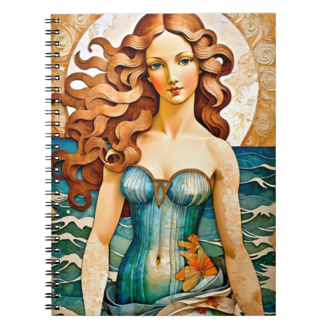 Venus Paper Doll Portrait Notebook (Front)