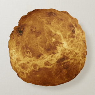 Venus Planet Photo Space Solar System Love Passion Round Pillow