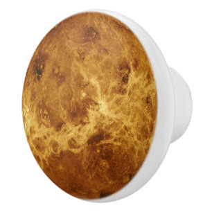 Venus Planet Solar System Libra Love Orange Ceramic Knob