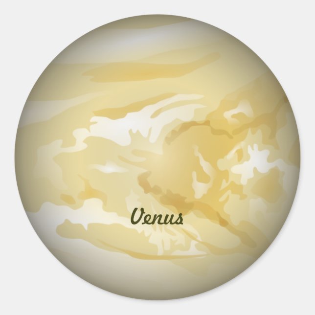 Venus—planète Vénus autocollant (Devant)