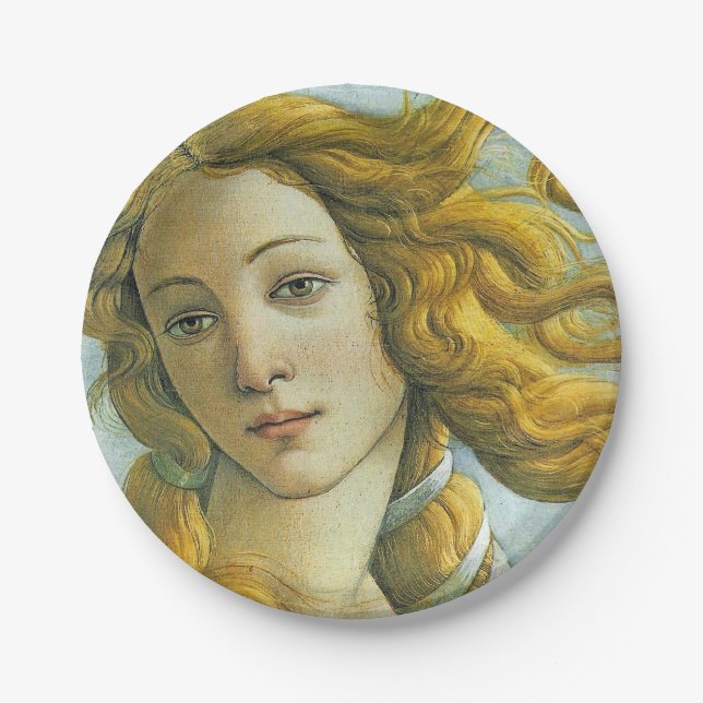 Venus * Sandro Botticelli Paper Plate (Front)