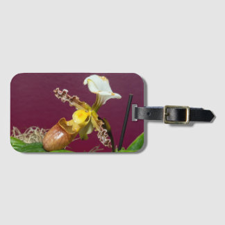 Venus Slipper Orchid Luggage Tag