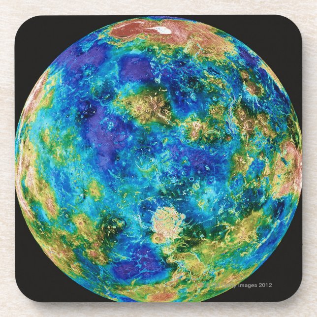 Venus Under False Colour Coaster (Front)