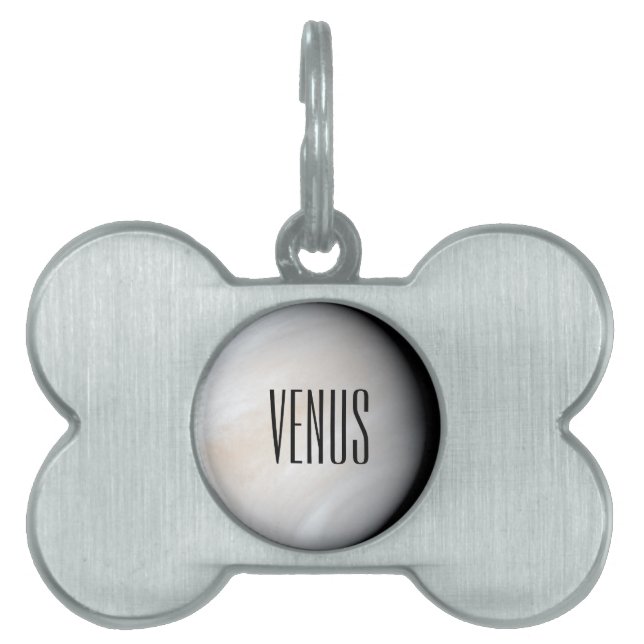Venus with clouds pet ID tag (Front)