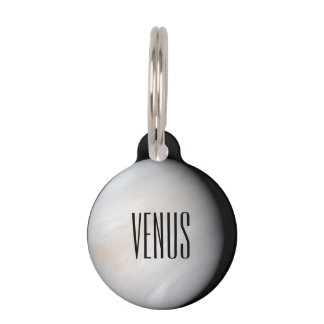 Venus with clouds pet tag