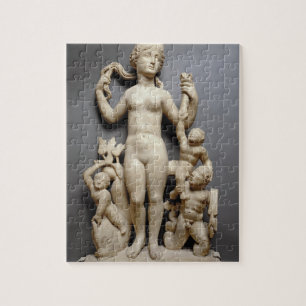 Venus with putti, a triton and a dolphin, Roman, 4 Jigsaw Puzzle