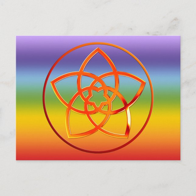 Venusblume / Venus Flower RED | chakren colours Postcard (Front)