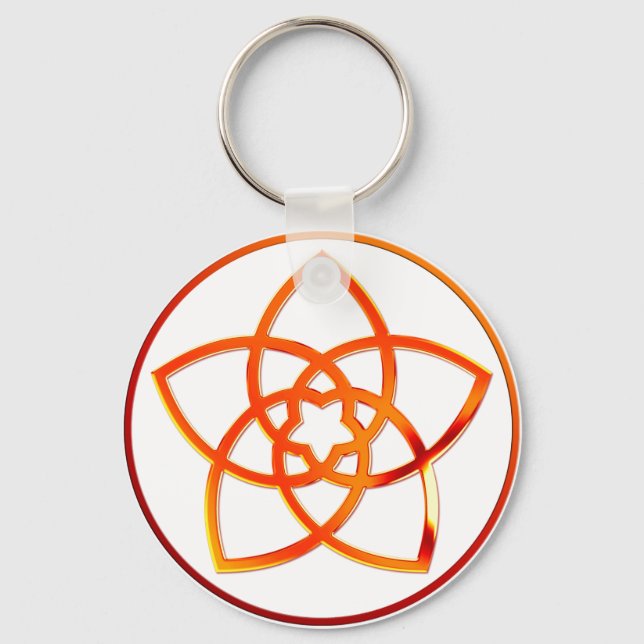 Venusblume / Venus Flower RED Keychain (Front)