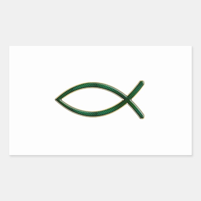 ver 01 - Jesus Fish - Clear Background Sticker (Front)