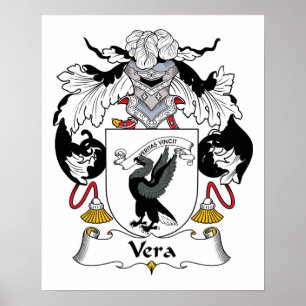 Vera Family Crest Poster
