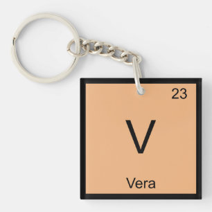 Vera Name Chemistry Element Periodic Table Keychain
