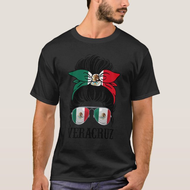 Veracruz Mexico Pride Mexican Flag State T-Shirt (Front)