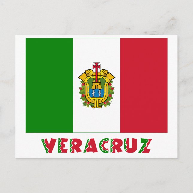 Veracruz Unofficial Flag Postcard (Front)