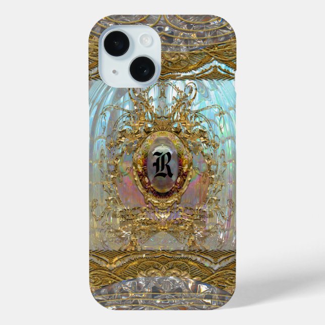 Veraspeece    Merci Baroque Monogram   Case-Mate iPhone Case (Back)