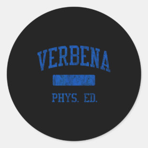 Verbena High School Hs Verbena Al Phys Ed  Classic Round Sticker