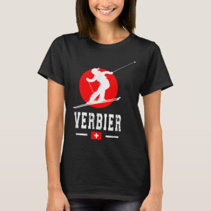 Verbier Ski Resort Alps Swiss Mountains Switzerlan T-Shirt