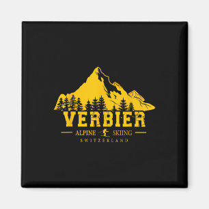 Verbier Switzerland Ski Resort Alpine Skiing Swiss Magnet