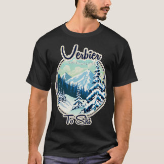 Verbier Switzerland Ski travel T-Shirt