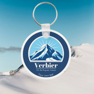 Verbier Val de Bagnes Suisse USA gift souvenir  Keychain