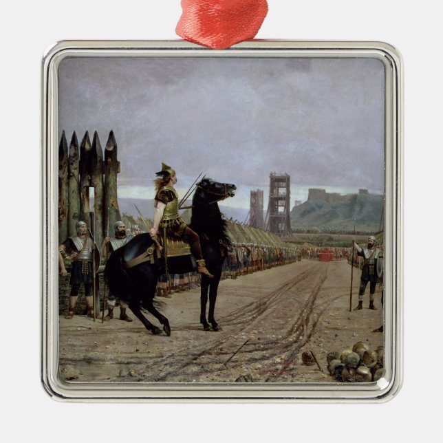 Vercingetorix  before Caesar, 52 BC, 1886 Metal Ornament (Front)