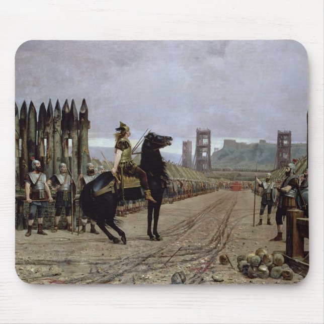 Vercingetorix  before Caesar, 52 BC, 1886 Mouse Pad (Front)