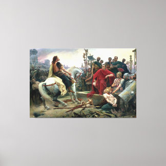 Vercingetorix Throws Down His Arms At The Feet Of Canvas Print