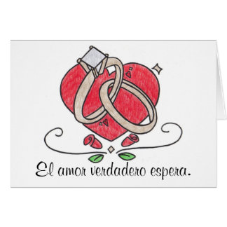 Verdadero espera. d'amor d'EL