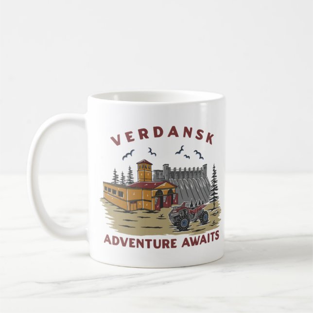 Verdansk tourism commercial coffee mug (Left)